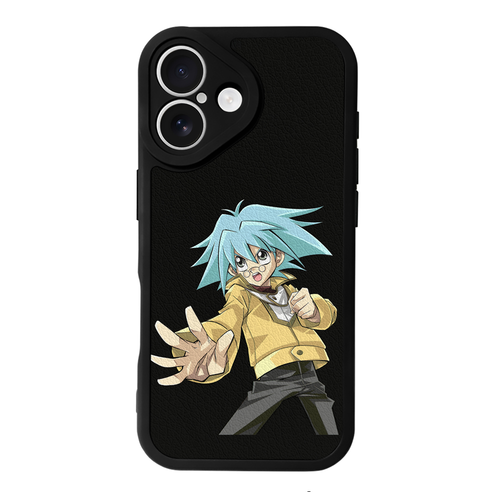 （画像用） 遊☆戯☆王 Yu-Gi-Oh! 【iPhone 16シリーズ対応】シリコンスマホケース（レザー調） 材質：シリコン